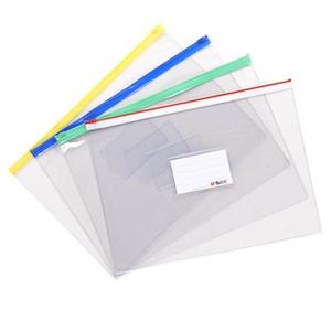 Chen & Guang A4 Transparent PVC Storage <b>Bag</b> Zipper Office <b>Document</b> <b>Bag</b> 94552 Reusable Classroom Desk Use - Product Image 3