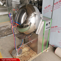 Machine de revêtement entièrement automatique en acier inoxydable pour bonbons, chocolats et boules de sucre