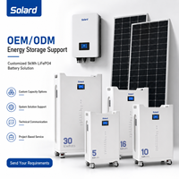 Batterie de stockage d'énergie domestique à cycle profond 5 kWh, WIFI, moniteur intelligent, empilable, 512V/48V 100Ah, garantie 10 ans, pour système solaire de secours