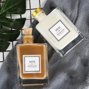 Vente en gros 280ml petite bouteille en verre <span class=keywords><strong>de</strong></span> jus café infusé à froid boisson vin boire <span class=keywords><strong>lait</strong></span> thé eau bouteille en verre clair - Product Image 4