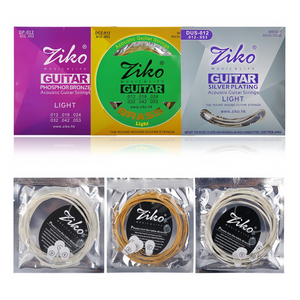 JELO <span class=keywords><strong>ZIKO</strong></span> DUS-010/DUS-011/DUS-012 Akustik gitarren saiten Versilberung Wund Extra Saiten instrumente Teile Zubehör - Product Image 6