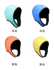 Berretto da sub in Neoprene da 2.5mm con cinturini per il mento per lo Snorkeling e il surf con Logo personalizzato - Product Image 6