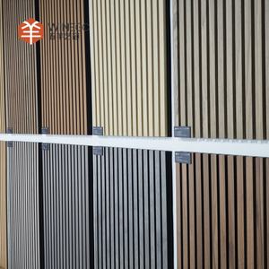 WINEGO gürültü bariyeri ahşap Slat akustik paneller ses difüzyon ahşap müzik odaları için sergi duvarı paneller - Product Image 2