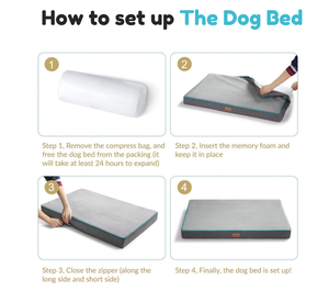 Özelleştirilebilir dört mevsim evrensel Pet yatak klasik kare ortopedik köpek sandık bellek köpük dolgu ile Teddy köpek yatağı - Product Image 6