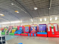 Jeux de carnaval 8 en 1 jeux de carnaval de bâche en PVC pour enfants gonflables nouvellement conçus à vendre