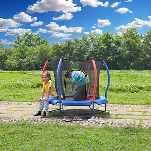 Trampoline pour enfants Zoshine, durable, souple, écologique, certifié EN71, pour filles, haute élasticité, design anti-retournement latéral, avec protection - Product Image 5