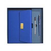 Carnet de poche promotionnel avec logo personnalisé, couverture en cuir/tissu/PVC, papier et stylos écologiques - Cadeau marketing