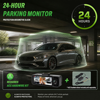 Caméra embarquée Podofo 3.16" 4K à 3 objectifs (avant, intérieur, arrière) avec enregistrement en boucle, vision nocturne, Wi-Fi intégré et GPS - Fournisseur en gros