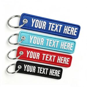 Porte-clés en tissu brodé avec logo pour événements aériens, promotionnels, cadeaux d'entreprise, porte-clés publicitaires personnalisés - Product Image 1
