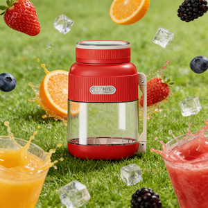 Licuadora Portátil para Smoothies con Diseño de Pajita, Mini Licuadora de <span class=keywords><strong>40s</strong></span> para Jugos, 700ml, Carga Rápida Tipo-C, 12-15 Tazas - Product Image 2