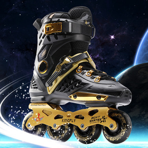 Người đàn ông của phụ nữ dành cho người lớn <span class=keywords><strong>Inline</strong></span> <span class=keywords><strong>Skates</strong></span> vàng đen giày trượt băng cho người mới bắt đầu bán buôn phẳng đơn hàng giày trượt con lăn nhấp nháy <span class=keywords><strong>Inline</strong></span> - Product Image 1