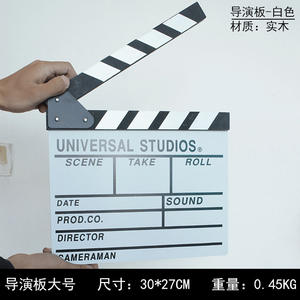 Clapboard professionnel en acrylique pour réalisateur de films et de séries TV, marqueur de scène d'action, 30*27 cm, pour cinéma, théâtre et tournage vidéo - Product Image 2