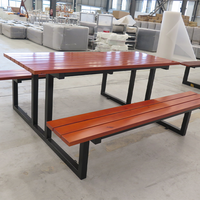 Meubles d'extérieur, tables de pique-nique commerciales pour l'extérieur, tables de pique-nique pour patio et parc, bancs de jardin, sièges d'extérieur pour cour et école