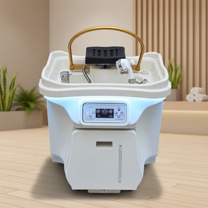 Kisen Japanese <b>Style</b> <b>Head</b> Therapy Basin Pipeless Mobile Design Water Storage and Removable Bowl for Easy Cleaning - Product Image 1
