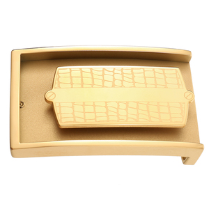 <span class=keywords><strong>Boucle</strong></span> <span class=keywords><strong>de</strong></span> <span class=keywords><strong>ceinture</strong></span> automatique à cliquet en acier inoxydable, plaqué or et argent, texture croco, <span class=keywords><strong>boucle</strong></span> <span class=keywords><strong>de</strong></span> remplacement pour <span class=keywords><strong>homme</strong></span>, pour tenue formelle - Product Image 6