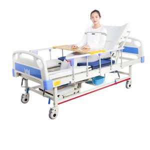 Anjia Zhongqu Nursing <b>Bed</b> Multifunctional Adjustable Hospital <b>Bed</b> For Elderly <b>Disabled</b> Patients With Side Rail And Commode - Product Image 2