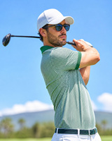 Chemises de golf pour hommes de luxe, écologiques, logo personnalisé, polyester, élasthanne, respirantes, anti-transpiration, pour le sport et le fitness