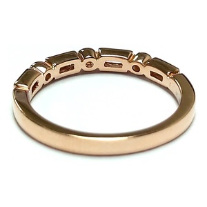Factory New Design Classic Fine Jewelry 18k Solid Rose Gold Real Brilliant Cut Diamond Engagement Wedding Gift Band <b>Ring</b> Women - Product Image 3