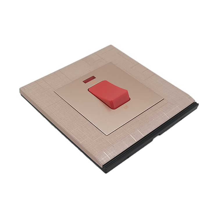 VNX Top Quality Gold Panel Push Button Pc Gang Electric Power on off Switch 250V 45A 1 Gang 1 Way Switch