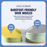 Semelles intérieures pour chaussures absorbant la transpiration, en mousse, respirantes, surface en maille, confort doux, sensation pieds nus