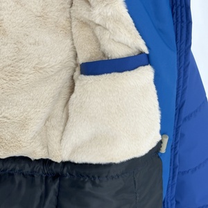 Veste d'hiver longue et solide en laine écologique veste en duvet épaissie à capuche imperméable bouffante coupe-vent vêtements en fourrure avec logo personnalisé - Product Image 4