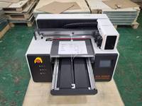 Originele fabrieks A2 vlakbed UV-printer voor thuisgebruik, 3D TPU gouden UV zachte inkt W+Cmyk+V dubbele koppen UV vlakbedprinter
