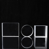 Bloc de quartz transparent, plaque optique carrée pour fenêtre, modèle UV-transparent 03, tailles/formes personnalisables, Chine