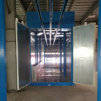 Fabricant métal industriel top rail système de convoyeur usine de revêtement en poudre manuel poudre revêtement ligne