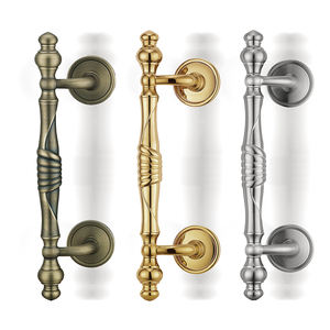 דלת כניסה ראשית מודרנית חומרה חיצונית מתכת לדחוף ידית אחיזה ארוכה ידית פליז ניקל מוברש לדלתות זכוכית - Product Image 4