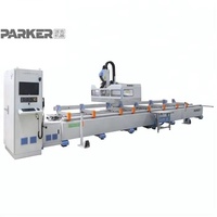 Máquina de Fresado y Taladrado de Perfiles de Aluminio Parker, Centro de Mecanizado CNC de 3+1 Ejes