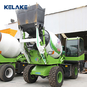 Camion bétonnière vert KELAKE avec chargeur frontal, système entièrement hydraulique - Product Image 6