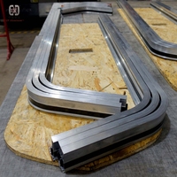 Perfil de Techo Extensible, Perfil de Aluminio Curvo, Perfil de Aluminio para LED, Extrusión de Aluminio Curvada