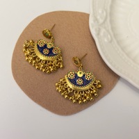 Boucles d'oreilles pendantes rétro exagérées en forme de feuille transparente, accessoires de mode pour femmes