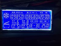 Écran LCD de type TN HTN VA avec rétroéclairage LED, affichage LCD à 7 segments, écran LCD pour tricycle, écran LCD pour distributeur de carburant