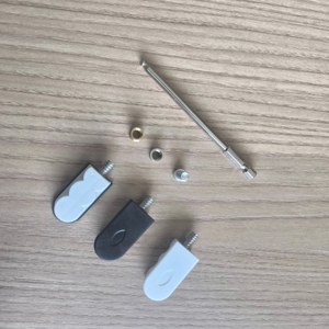 Sistema de elevación de puertas de gabinete moderno 3 en 1 de acero y plástico, conectores de muebles con zincado, no desmontables, marca GQK, multi-montaje - Product Image 4