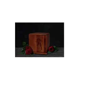 HIGH QUALITY NATURAL WOOD CREMATION URN WHOLESALE HUMAN BEST SUPPLIER LATEST AND CLASSICAL STYLE UNRS
