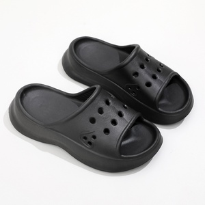 Women Summer Fashion EVA Soft Sole House <b>Slide</b> Slippers Men Indoor Bathroom Anti-Slip Sandals Thick Platform <b>Slides</b> - Product Image 2