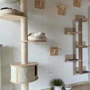 Modern <span class=keywords><strong>Cat</strong></span> Wall Mounted Play Furniture Scratcher <span class=keywords><strong>Cat</strong></span> Climbing Frame Shelf <span class=keywords><strong>Tree</strong></span> Tower - Product Image 4