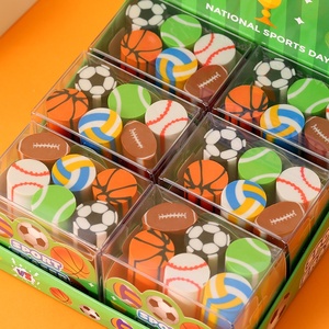 <span class=keywords><strong>6</strong></span> gommes longues en forme de ballon de sport - Product Image 4