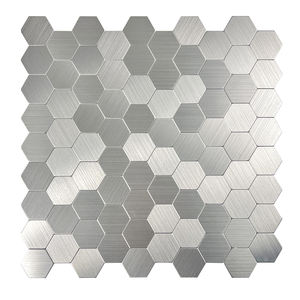 Carreaux décoratifs en Aluminium peler et coller mosaïque décoration pour mur de la maison revêtement rapide - Product Image 1