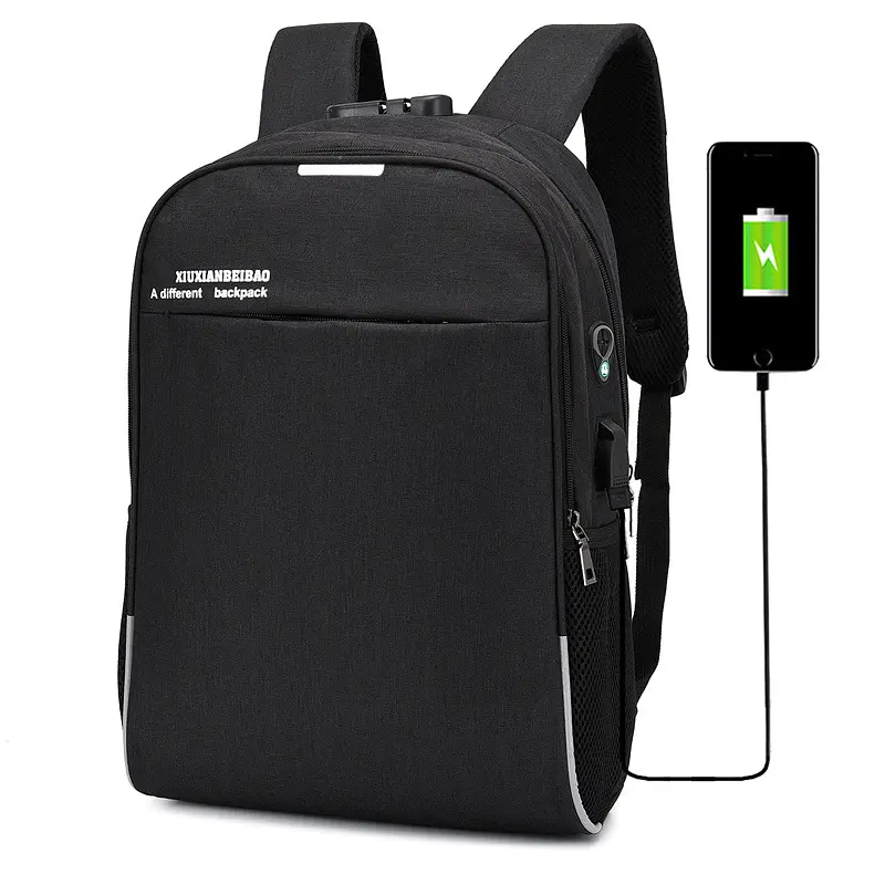 Factory wholesale business USB computer bags antitheft tsa lock backpack men phone charger laptop backpack