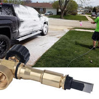 1L OEM Lance à mousse de neige haute pression pour lavage de voiture Bouteille transparente en laiton massif Canon à mousse de neige