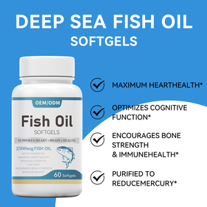 <span class=keywords><strong>DHA</strong></span> EPA แคปซูลน้ำมันปลาซอฟเจลสำหรับหน่วยความจำและการนอนหลับของผู้ใหญ่ฉลากตามสั่ง - Product Image 3