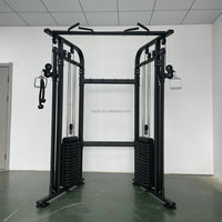 TOPFIT Appareil d'entraînement fonctionnel multifonctionnel pour la gym, avec Crossover à câbles, Smith Machine et Power Rack