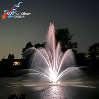Aérateur solaire extérieur personnalisé avec logo, nouveau design, grande fontaine pour bassin d'eau