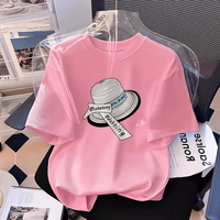 T-shirt d'été pour femme en gros, col rond, manches courtes, nouvelle mode 2026, blanc, coupe ample, mi-longueur, grande taille 3XL