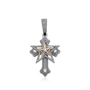 Altın Gümüş Pirinç Erkek Kolye Ankh Haç Horus'un Gözü Kolye Ucu Kübik Zirkon Taşlı Ağır Halat Zinciri Hip Hop Takı - Product Image 5