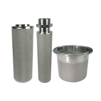 Cartouche filtrante en acier inoxydable 304/316, filtre à poudre fritté lavable, élément filtrant industriel pour la filtration chimique