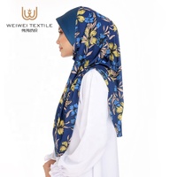 Écharpe personnalisée pour musulman Sarima Hijab Châles Malaisie musulman imprimé fleur Hijab instantané