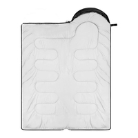 Sac de couchage imperméable KingGear pour le camping en hiver par temps froid avec sac de compression pour adultes et enfants